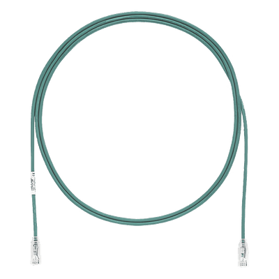 Cable de Parcheo Cat6 / UTP 28AWG / Diámetro Reducido 3.8 mm / 0.91 m (3 Pies) / Verde / CM/LSZH / PoE hasta Tipo 4 UTP28SP3GR PANDUIT
