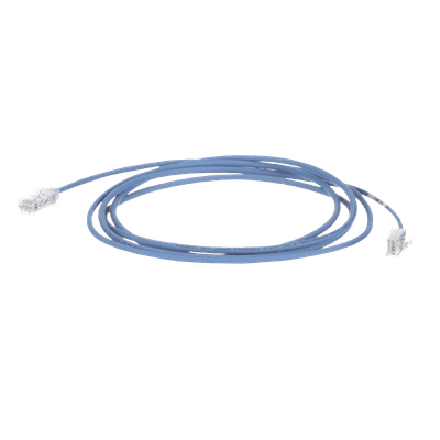 Cable de Parcheo Cat6 / UTP 28AWG / Diámetro 3.8 mm / 19.81 m (65 ft) / Azul / PoE++ / RJ50μ Oro UTP28SP65BU PANDUIT