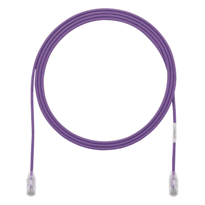 Cable de Parcheo Cat6 / UTP 28AWG / 250 MHz / 7 Pies / 2.13 Metros / LSZH-CM / Violeta