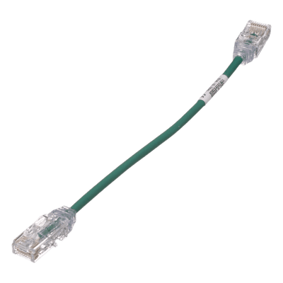 Cable de Parcheo Cat6 UTP / 28AWG Diámetro Reducido / 3.8 mm / 20.2 cm (0.66 ft) / Verde / LSZH-CM UTP28SP8INGR PANDUIT