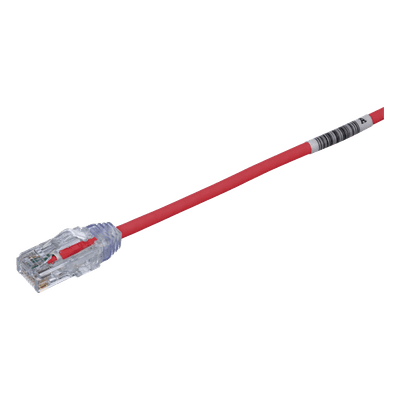 Cable de Parcheo UTP / Cat6 / 28AWG Diámetro Reducido / 20.2 cm (0.66 ft) / LSZH-CM / Rojo UTP28SP8INRD PANDUIT