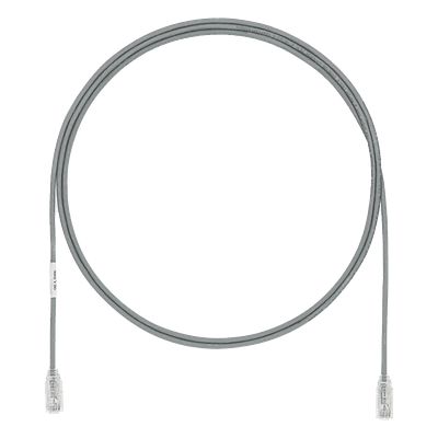 Cable de Parcheo UTP Cat6A / 28AWG Diámetro Reducido / CM-LSZH / 500 MHz / 15 Pies (4.57 m) / PoE++ / Gris UTP28X15GY PANDUIT