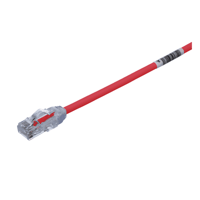 Cable de Parcheo UTP / Cat6A / 28AWG Diámetro Reducido / CM-LSZH / 4.57 m (15 ft) / Rojo UTP28X15RD PANDUIT