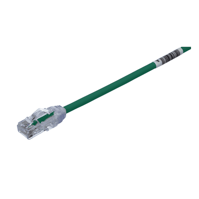 Cable de Parcheo UTP Cat6A / 28AWG Diámetro Reducido / CM-LSZH / 6.1 m (20 ft) / Verde UTP28X20GR PANDUIT
