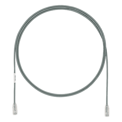 Cable de Parcheo UTP / Cat6A / 28AWG / CM-LSZH / 0.61 m (2 pies) / Gris UTP28X2GY PANDUIT