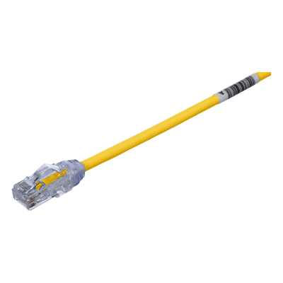 Cable de Parcheo UTP / Cat6A 500 MHz / 28 AWG Diámetro Reducido 4.7 mm / Doble Clasificación CM/LSZH / PoE IEEE 802.3bt / 0.61 m (2 ft)