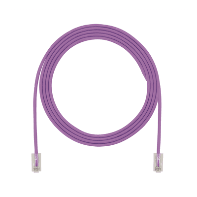 Cable de Parcheo UTP Cat6A / CM/LSZH / 28AWG Diámetro Reducido / 1.52 m (5 Pies) / Violeta