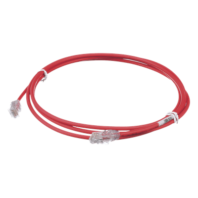 Cable de Parcheo UTP / Cat6A / 28AWG / CM-LSZH / 2.13 m (7 ft) / Rojo UTP28X7RD PANDUIT