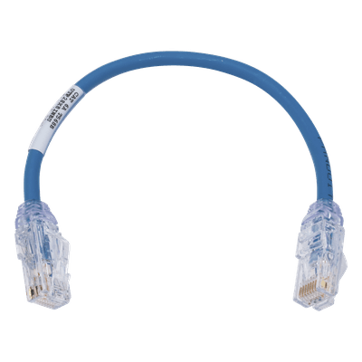 Cable de Parcheo UTP / Cat6A / 28 AWG / CM-LSZH / 8 pulg (20.3 cm) / Azul UTP28X8INBU PANDUIT