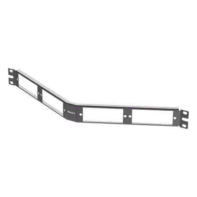 Patch Panel de Fibra Óptica, Para 4 Placas Acopladras FAP o FMP, Angulado, Color Negro, 1UR CFAPPBL1A PANDUIT