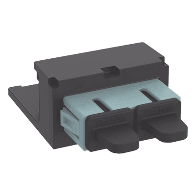 Módulo Acoplador / SC Duplex / Fibra Multimodo OM3/OM4 / Mini-Com / Cerámica Zirconia / Color Aqua CMDAQSCZBL PANDUIT