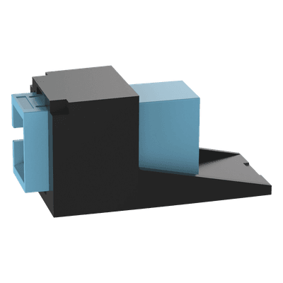 Módulo Acoplador / SC Simplex / Fibra Multimodo OM3/OM4 / Tipo Mini-Com / Cerámica Zirconia / Color Aqua CMSAQSCZBL PANDUIT