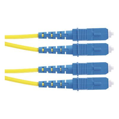 Jumper de Fibra Óptica Monomodo / OS2 9/125 / SC-SC Duplex / OFNR Riser / LSZH / 5 m (16.40 pies) / Amarillo