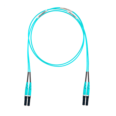 Jumper de Fibra Óptica / OM4 50/125 / LC-LC Dúplex / OFNR Riser / Aqua / 12 m (39.37 ft) FZ2ERLNLNSNM012 PANDUIT