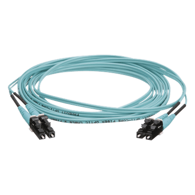 Jumper de Fibra Óptica Multimodo / OM4 50/125 / LC-LC Duplex / OFNR Riser / 16 m (52.49 ft) / Aqua FZ2ERLNLNSNM016 PANDUIT