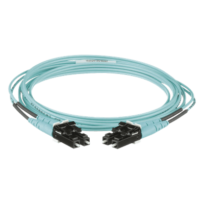 Jumper de Fibra Óptica / OM3 50/125 / LC-LC Dúplex / OFNR Riser / 2 m (6.56 ft) / Aqua FX2ERLNLNSNM002 PANDUIT