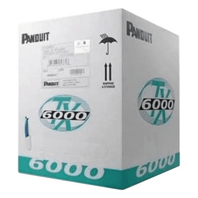 Cable UTP / Cat 6 Mejorado / 23 AWG / 305 m (1000 ft) / 4 Pares / PVC CM / Reelex PUC6004WH-FE PANDUIT