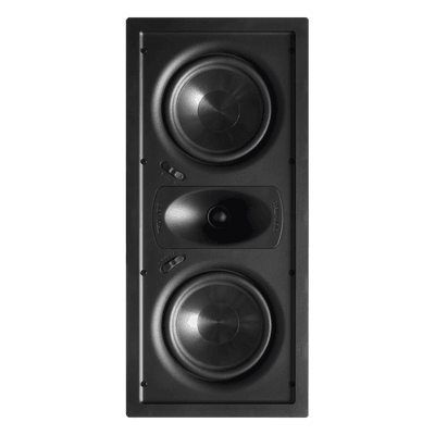 Altavoz LCR de pared / Woofers dobles 6.5'' / Tweeter seda 1'' / 125W / 8Ω / 21.6 ft / 22° guía de ondas GHT-66P TRUAUDIO