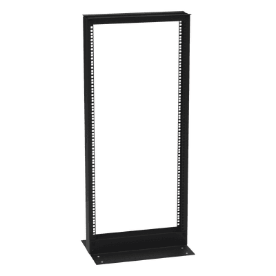 Rack de 2 Postes / 24 Unidades / 19" EIA-310D / Carga 460 kg / Base L para Piso / Acero Cal. 11 y 14 EI-RL-5524-DR LINKEDPRO BY EPCOM