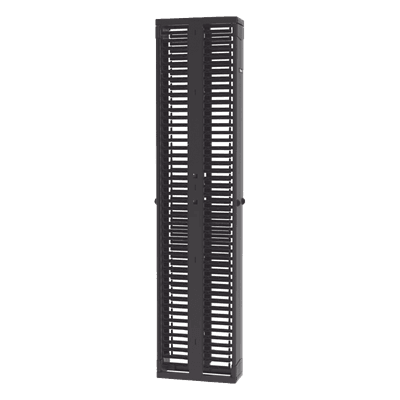 Organizador de Cables Vertical / Doble Frente y Posterior / 45 Unidades / 8 in de Ancho / Acero y ABS / Push-to-Close PR2VD08 PANDUIT