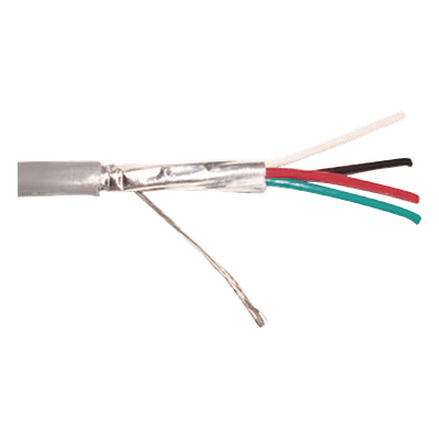 Cable para Alarma / 4x18 AWG / Blindado / Riser UL 1666 / 305 m (1000 ft) / Gris