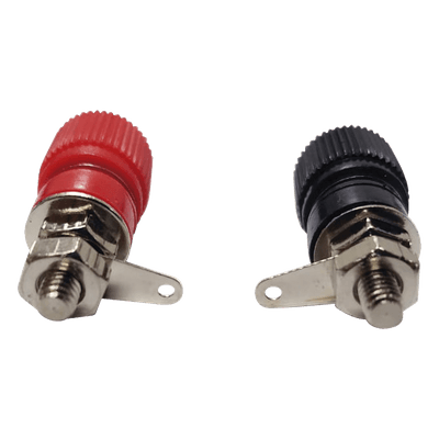 Par de Bornes Aislados para Chasis / Rojo y Negro / Diseño Compacto / Uso Industrial EI-71240 EPCOM INDUSTRIAL