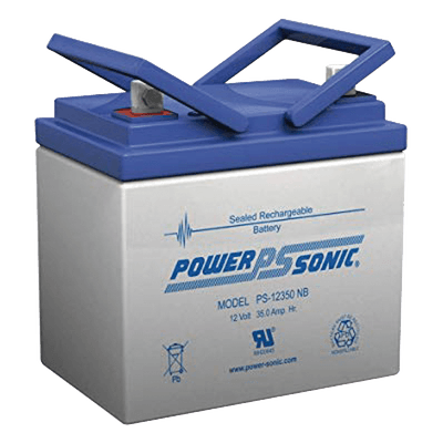 Batería de Respaldo AGM/VRLA / 12V / 33Ah @20hr / Terminales NB / 5 Años Vida Útil / UL Reconocida PS-12330-NB POWER SONIC
