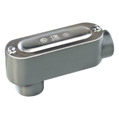 Caja de Registro Condulet / 1/2" (12.7 mm) / Configuración LB / Aluminio Diecast / NPT / Volumen 65.5 cm³