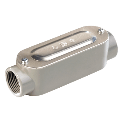 Caja Condulet Tipo C / 1" NPT / Aluminio Diecast / Volumen 185 cm³ / 3 Conductores #4 AWG / UL y CSA OC-0331C RAWELT