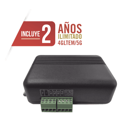 Controlador 4G LTE / 4 Entradas Digitales / 2 Salidas 300 mA / 2 Años Datos Ilimitados / 100 Usuarios / Activación Remota / Notificaciones Push y Email MQ03-LTE-M M2M SERVICES