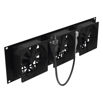 Kit de Ventilación para Rack / 3 Ventiladores 12 x 12 cm / 110 Vca / Clavija 5-15P / 1.8 m (5.9 ft) de Cable / 19" Ancho LP-VENT-03X3U LINKEDPRO BY EPCOM