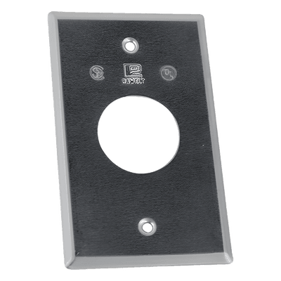 Tapa rectangular / Aluminio / 35.23 mm diámetro / RR / Intemperie / 1.02 mm espesor