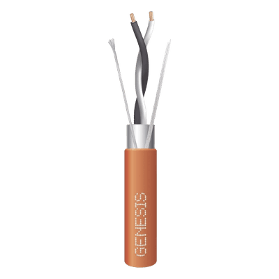 Cable de Comunicación / 1 Par 18 AWG / Blindado / Plenum / 305 m (1000 ft) / Naranja