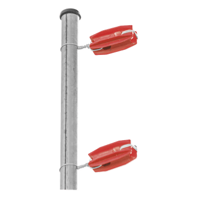 Aislador de Esquina para Cerco Eléctrico / Aislamiento 18 kV / Resistencia 7.5-10.2 kg / Anti UV / 66 mm x 31.6 mm SFESQUINEROR SFIRE