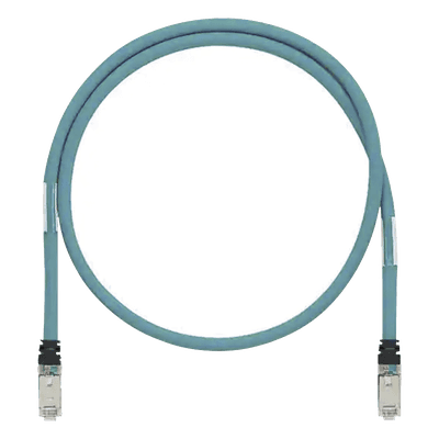 Patch Cord Industrial Cat6A / 600V / SF/UTP Blindado / 26 AWG / 2 m (6.56 ft) / Aqua ISTPH6X2MTL PANDUIT