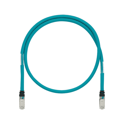 Patch Cord Industrial Cat6A / SF/UTP Blindado / 26 AWG / 600V / 3 m (9.84 ft) / Aqua ISTPH6X3MTL PANDUIT