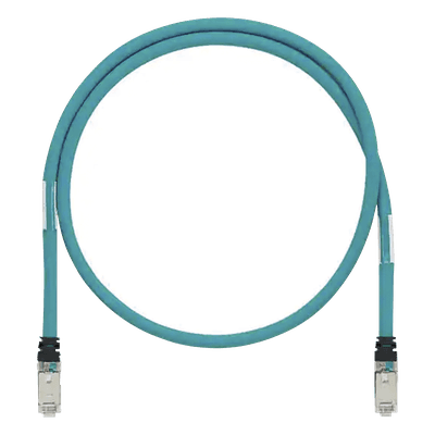 Patch Cord Industrial Cat6A / Blindado SF/UTP / 26 AWG / 600V / 5 m (16.40 ft) / IP20 / Aqua ISTPH6X5MTL PANDUIT