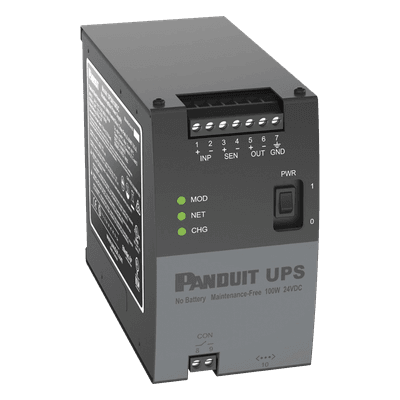 UPS Industrial / 100 Watts / 24 Vcd / Ultracondensadores / Riel DIN / -40 a 60 °C (-40 a 140 °F) UPS00100DC PANDUIT