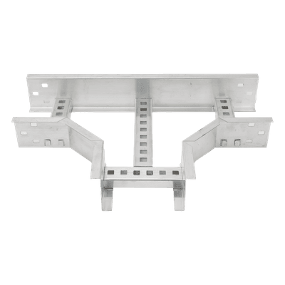 Derivación T Horizontal / Perfil Z / Peralte 3 1/4" / Ancho 9" / Radio de Curvatura 8" / Aluminio / Incluye Tornillería