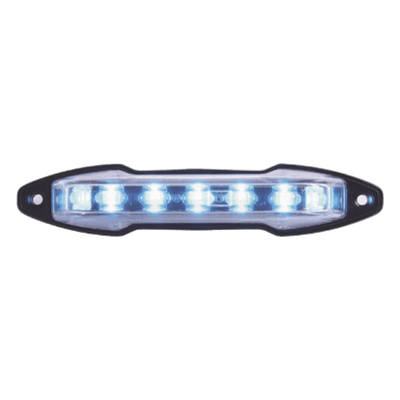 Luz auxiliar LED / 9 LED azul / 180° / 12-24 VCC / 131x29x30 mm / 0.8 A / IP exterior-interior XLTA15B EPCOM INDUSTRIAL SIGNALING