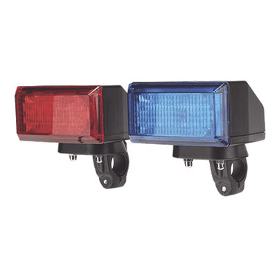 Luz Frontal Ultra Brillante / 9 LED 3W / 25 Patrones / 10-30 VCC / 64-104 cm (2.1-3.4 ft) / Azul