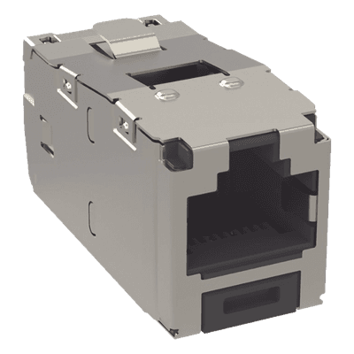 Módulo Jack RJ45 Blindado / Categoría 6 / Mini-Com TG / 10GBase-T / Sin Herramienta de Impacto / 22-26 AWG / -10°C a 65°C CJS688TGY PANDUIT