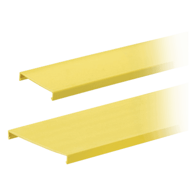 Tapa para Canaleta Ranurada / 4 in Ancho / 1828.8 mm (6 ft) Largo / PVC Sin Plomo / UL94 V-0 / Amarillo