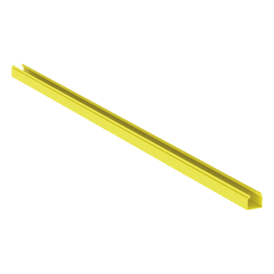 Canaleta 2x2 sin Tapa / PVC 94V-0 / 1.8 m (6 ft) / Amarillo / Radio Curvatura 2' HS2X2YL6NM PANDUIT