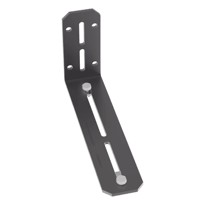 Soporte en L / Montaje Pared o Gabinete / Canaletas 6x4 y 4x4 / Acero Negro / 8.88 x 2 pulgadas FR6LB PANDUIT
