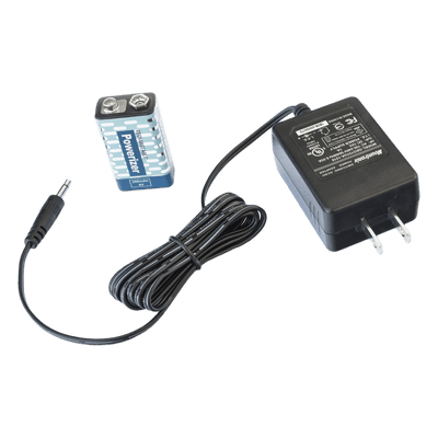 Cargador y Batería Recargable / 9 Vcc / Salida Dual 2x 9V 16 mA / Alimentación 120 Vca / Detector Portátil 9VBCV2 RANGER SECURITY DETECTORS