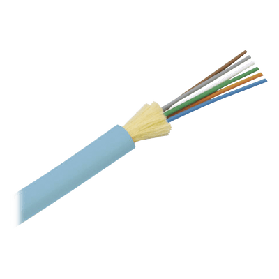 Cable de Fibra Óptica / 12 Hilos / Multimodo OM4 50/125 / Tight Buffer 900µm / OFNR Riser / Dieléctrico / 0.61 m (2 ft) marcas FODRZ12Y PANDUIT