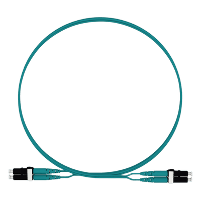 Jumper de Fibra Óptica / Multimodo OM4 50/125 / LC-LC Dúplex / LSZH / 2 m (6.56 ft) / Aqua FZ2ELLNLNSNM002 PANDUIT