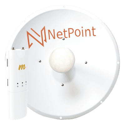 Kit Radio Backhaul / 500 Mbps / Antena Parabólica 30 dBi / Alcance 32 km (20.1 mi) / Banda Ancha 4.9-6.4 GHz / PoE Incluido C5CNP1KIT MIMOSA NETWORKS