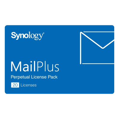 Licencia de Correo / 20 Cuentas Activas / Permanente / Alta Disponibilidad / Migración entre NAS MAILPLUS 20 LICENSES SYNOLOGY